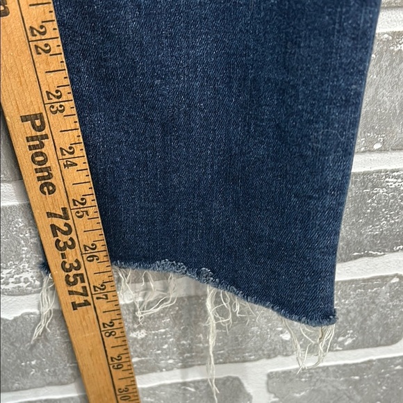 PAIGE Jacqueline Straight Leg Blue Jeans Distressed Womens Size 26 - Picture 10 of 12